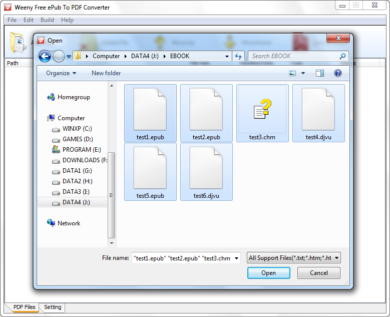 freeware epub to pdf converter software